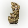 47" 5-Tier Dark Colored Tree Trunk Waterfall Fountain with LEDs 