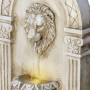31" CLASSICAL WALLED FOUNTAIN WITH LION HEAD AND LED LIGHTS