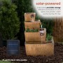 SOLAR TIERED RUSTIC FOUNTAIN 