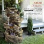 51" 6-Tier Amazonian Waterfall Fountain with 30 LED Lights