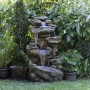 51" 6-Tier Amazonian Waterfall Fountain with 30 LED Lights