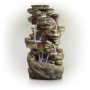 51" 6-Tier Amazonian Waterfall Fountain with 30 LED Lights