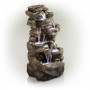 51" 6-Tier Amazonian Waterfall Fountain with 30 LED Lights