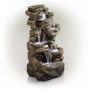 51" 6-TIER AMAZONIAN WATERFALL FOUNTAIN WITH 30 LED LIGHTS