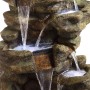 51" 6-Tier Amazonian Waterfall Fountain with 30 LED Lights