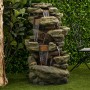 RAINFOREST FLOOR FOUNTAIN W/ LED LIGHTS AND BLUETOOTH SPEAKER 