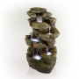 RAINFOREST FLOOR FOUNTAIN W/ LED LIGHTS AND BLUETOOTH SPEAKER 