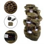 RAINFOREST FLOOR FOUNTAIN W/ LED LIGHTS AND BLUETOOTH SPEAKER 