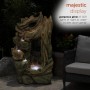 55" NATURAL CASCADING WATERFALL FOUNTAIN WITH LED LIGHTS 