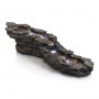 19" Tall Outdoor Tiering Rocky River Stream Water Fountain with LED Lights