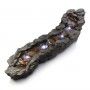 19" Tall Outdoor Tiering Rocky River Stream Water Fountain with LED Lights