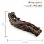 Alpine Corporation 80" Long Indoor/Outdoor Wood River Log Fountain with LED Lights