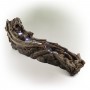 Alpine Corporation 80" Long Indoor/Outdoor Wood River Log Fountain with LED Lights