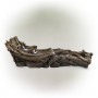 ALPINE CORPORATION 80" LONG INDOOR/OUTDOOR WOOD RIVER LOG FOUNTAIN WITH LED LIGHTS