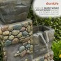SOLAR CASCADING STONE POTS TIERED FOUNTAIN 