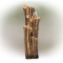 4-TIER CASCADING TREE BARK FOUNTAIN WITH LED LIGHTS