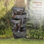 CASCADING TIERED STONE FOUNTAIN 