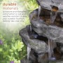 CASCADING TIERED STONE FOUNTAIN 