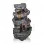 CASCADING TIERED STONE FOUNTAIN 