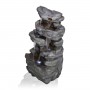 CASCADING TIERED STONE FOUNTAIN 