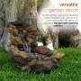 Alpine Corporation 41" Long Indoor/Outdoor Stone River Rock Fountain with LED Lights