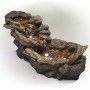 Alpine Corporation 41" Long Indoor/Outdoor Stone River Rock Fountain with LED Lights
