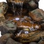 Alpine Corporation 41" Long Indoor/Outdoor Stone River Rock Fountain with LED Lights