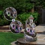Tower Castle Fountain with LED Lights