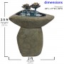 30" LOTUS ROCK LED FOUNTAIN 