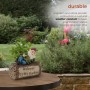 Garden Gnome Welcome Sign on Log Statue Ornament