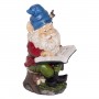 Garden Gnome Reading Book Statue Ornament