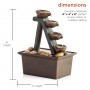 ETERNITY FOUR TIERED STEP TABLETOP FOUNTAIN