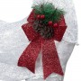 Alpine Corporation 50"H Mesh Holiday Reindeer Lawn Decoration with Cool White Lights