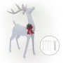 Alpine Corporation 50"H Mesh Holiday Reindeer Lawn Decoration with Cool White Lights