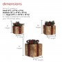 Alpine Corporation 3-Piece Decorative Wooden Christmas Gift Box Set with LED Lights