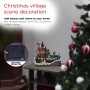 Alpine Corporation Indoor Christmas Village with Dancing Ice Skaters and LED Lights
