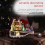 Alpine Corporation Indoor Christmas Village with Dancing Ice Skaters and LED Lights