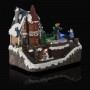Alpine Corporation Indoor Christmas Village with Dancing Ice Skaters and LED Lights