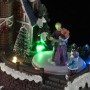 Alpine Corporation Indoor Christmas Village with Dancing Ice Skaters and LED Lights