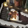 Alpine Corporation Indoor Christmas Village with Dancing Ice Skaters and LED Lights