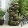 8-TIER ROCK FOUNTAIN WITH LED LIGHTS