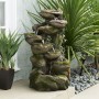 8-TIER ROCK FOUNTAIN WITH LED LIGHTS 