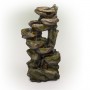 8-TIER ROCK FOUNTAIN WITH LED LIGHTS