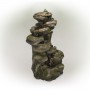 8-TIER ROCK FOUNTAIN WITH LED LIGHTS 