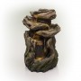 22" RAINFOREST 4-TIRED FOUNTAIN WITH LED LIGHTS