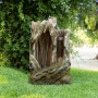 62" TREE TRUNK FOUNTAIN WITH LED LIGHTS 