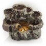 10" CIRCULAR TIERED LED TABLETOP FOUNTAIN 