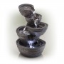 13" TIRED BOWLS FOUNTAIN WITH WHITE LED LIGHTS 