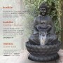 54" Buddha Zen Fountain with LED Light