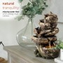 RAINFOREST 5-TIER CASCADING FOUNTAIN WITH LED LIGHT 